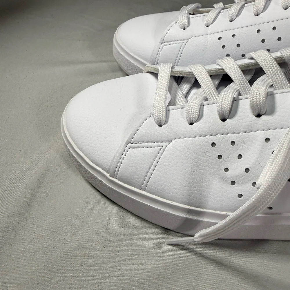 Adidas Advantage White Navy Womens 9 Cloudfoam Sneaker‎